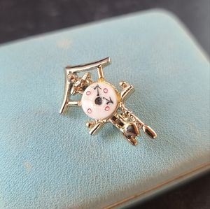 Vintage Cuckoo Clock Brooch